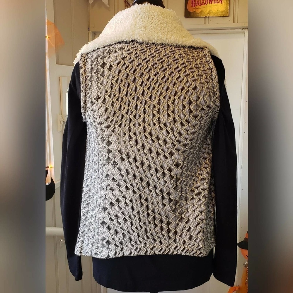 Ann Taylor Loft Sherpa Style Vest Open Cardigan Women's Size XS - Picture 7 of 8